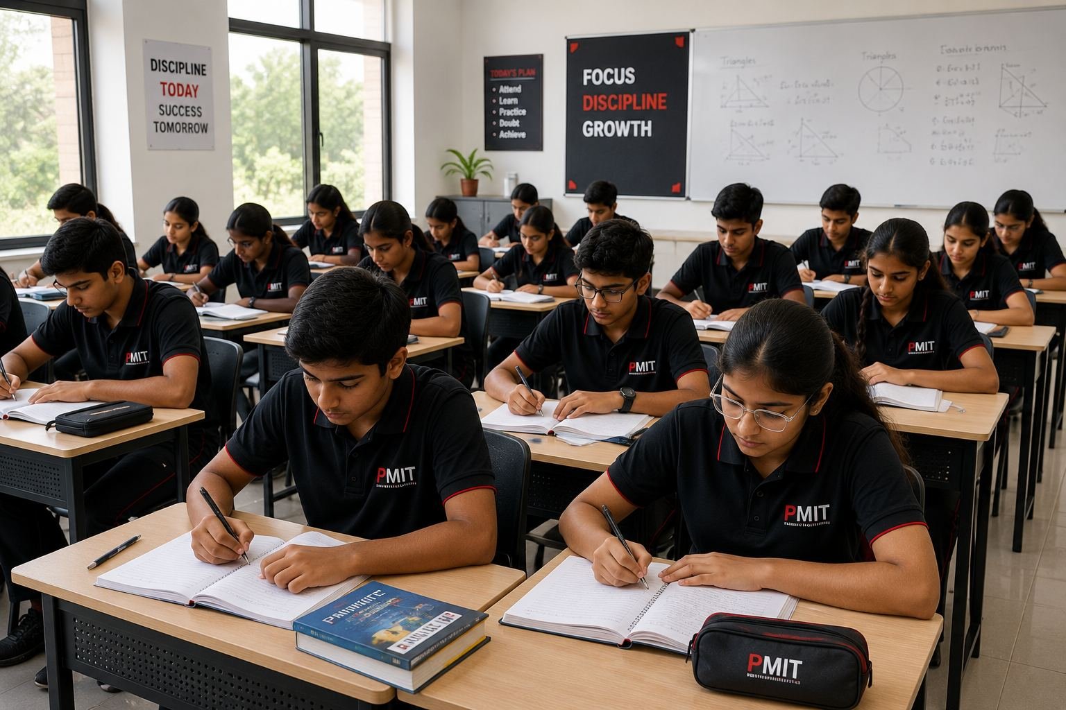 PMIT students in a disciplined classroom environment — focus, discipline, growth