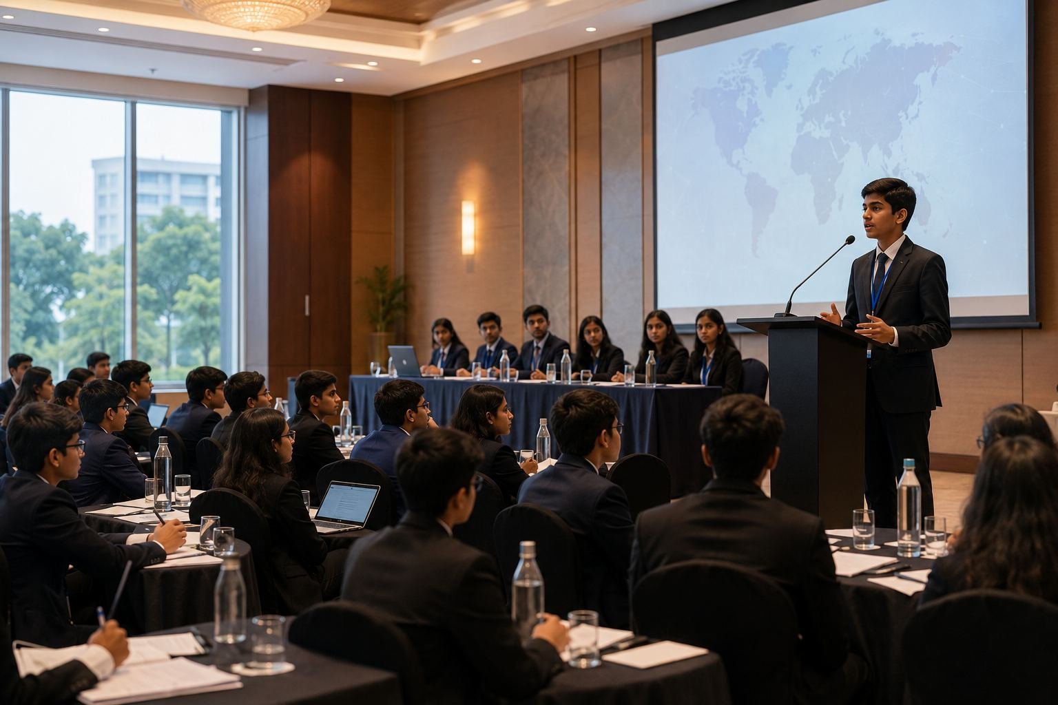 PMIT students at an international-style conference